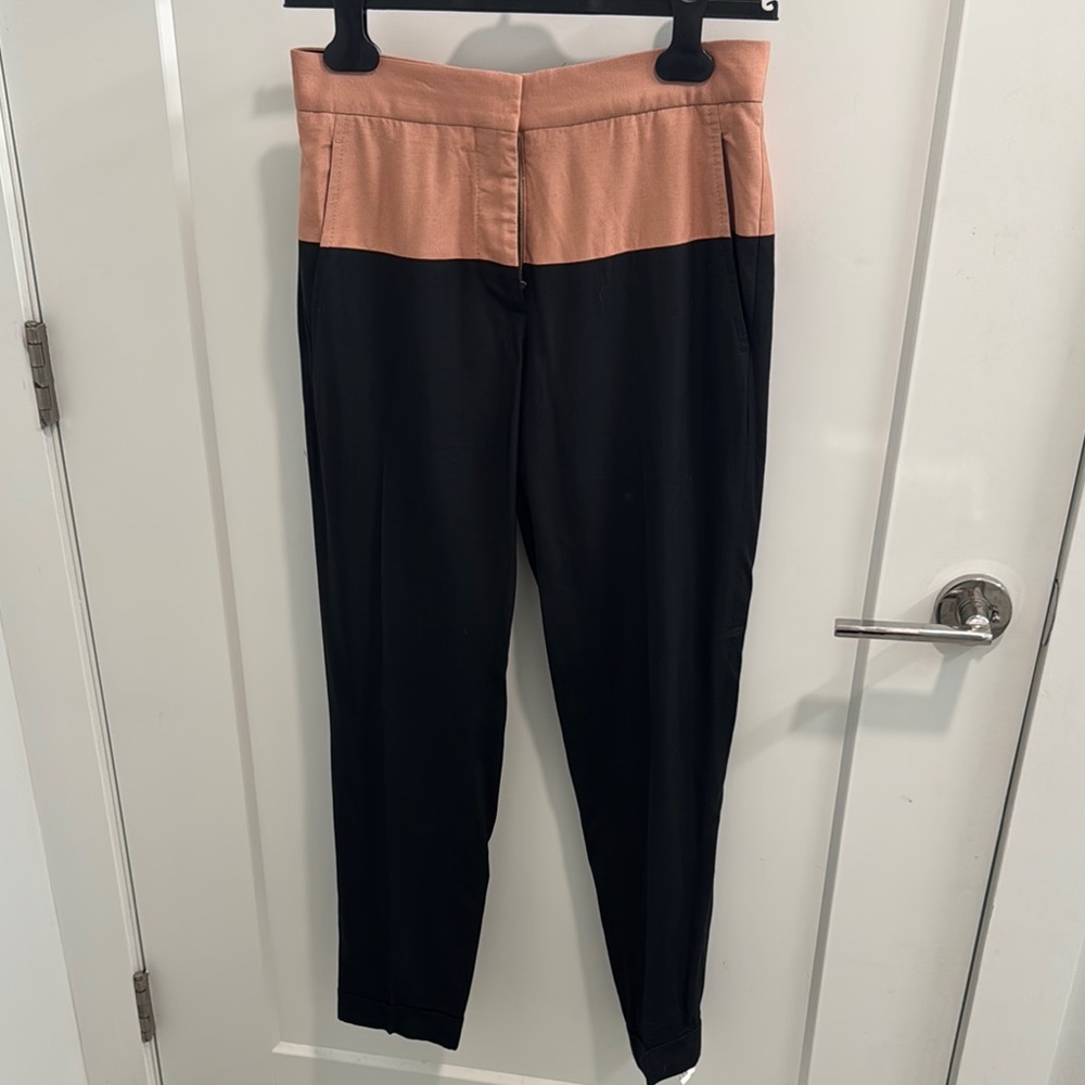 Stella McCartney Two-Tone Black and Tan Women's Pants